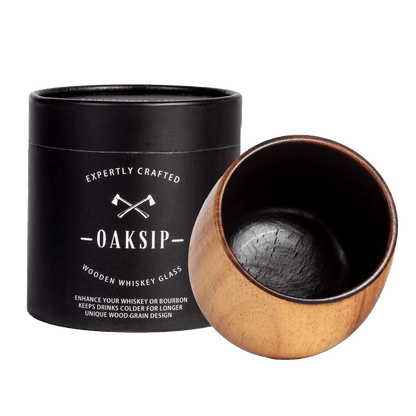 Oaksip Wooden Whiskey & Bourbon Glass