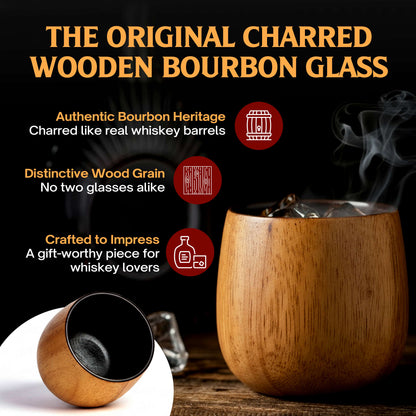 Oaksip Wooden Whiskey & Bourbon Glass