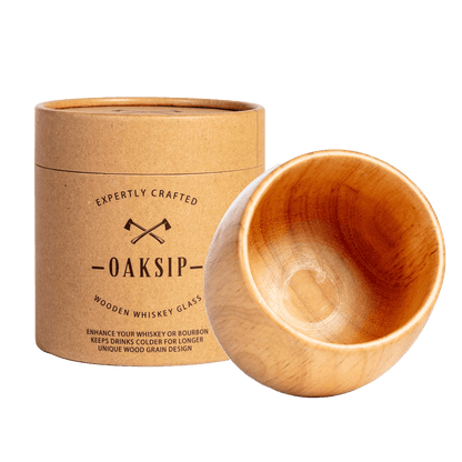 Oaksip Wooden Whiskey & Bourbon Glass
